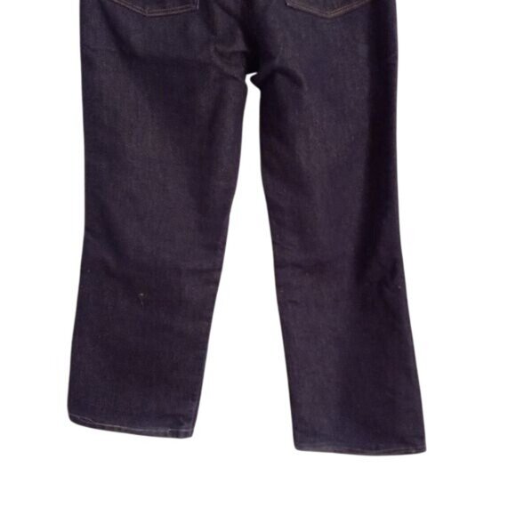 Wrangler 32 x 27 Jeans Rugged Wear Mens Dark Blue Denim Altered - Picture 11 of 13